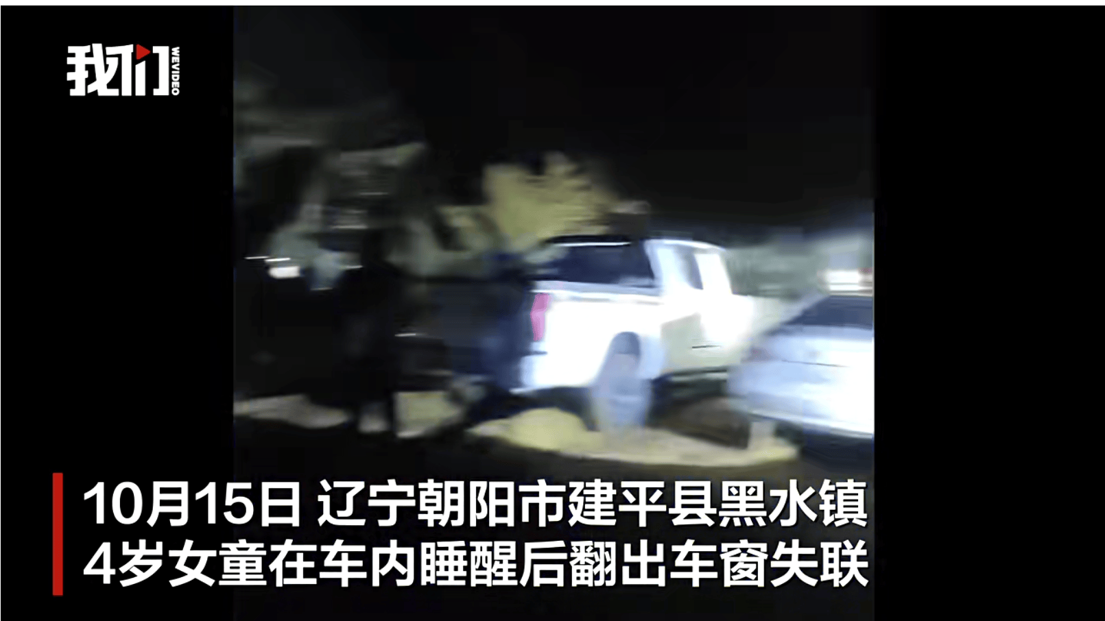 辽宁4岁女童称睡醒后自行下车，迷路后睡在草地，期间无人接触；其母发声